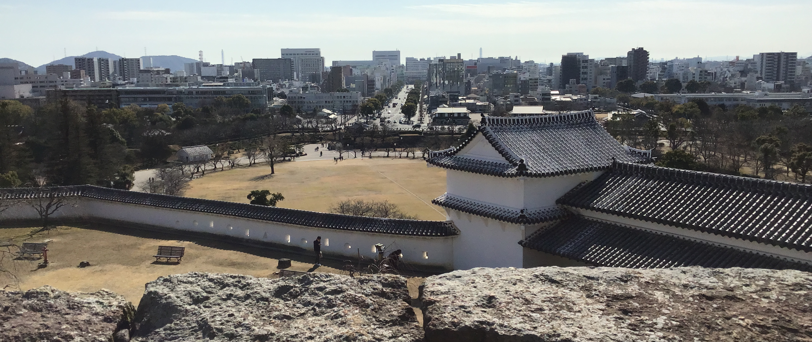 The city outside Himeji Castle