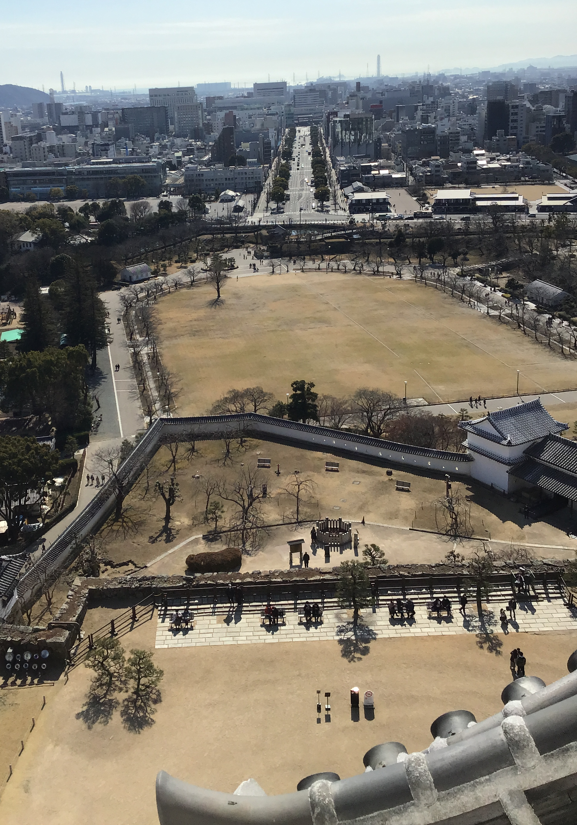 The city outside Himeji Castle