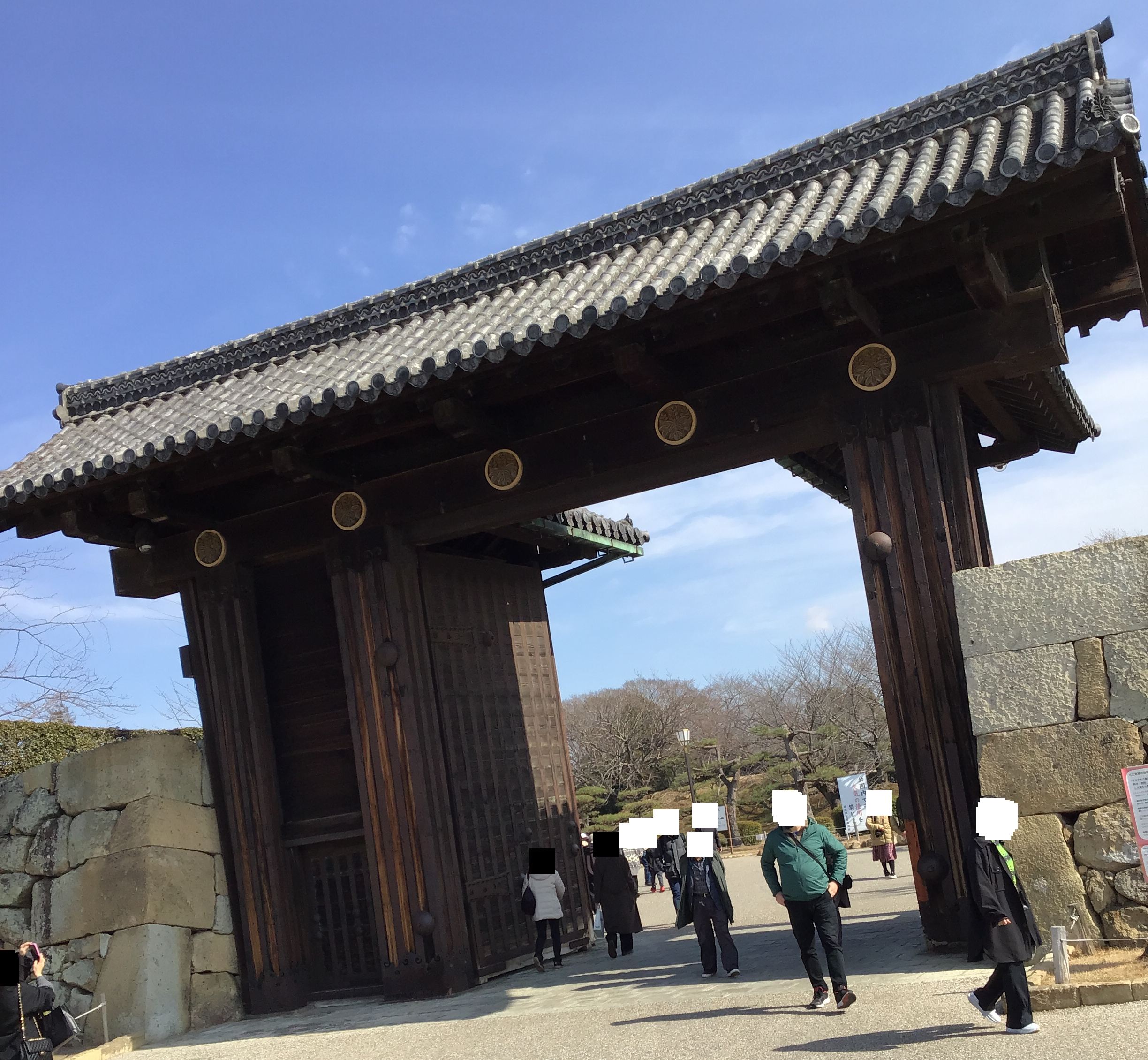 A gate outside Himeji Castle