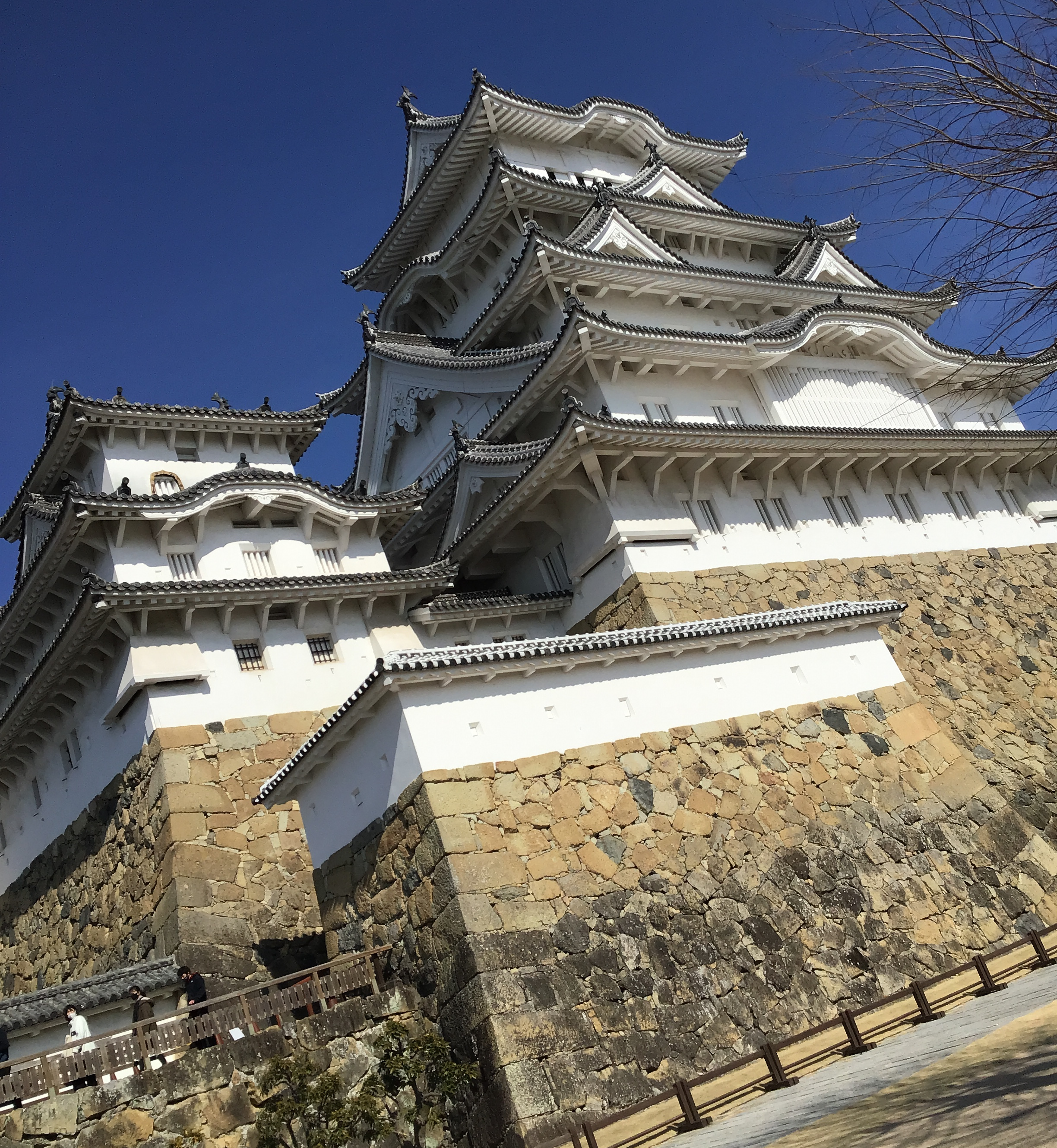 The central keep of Himeji Castle