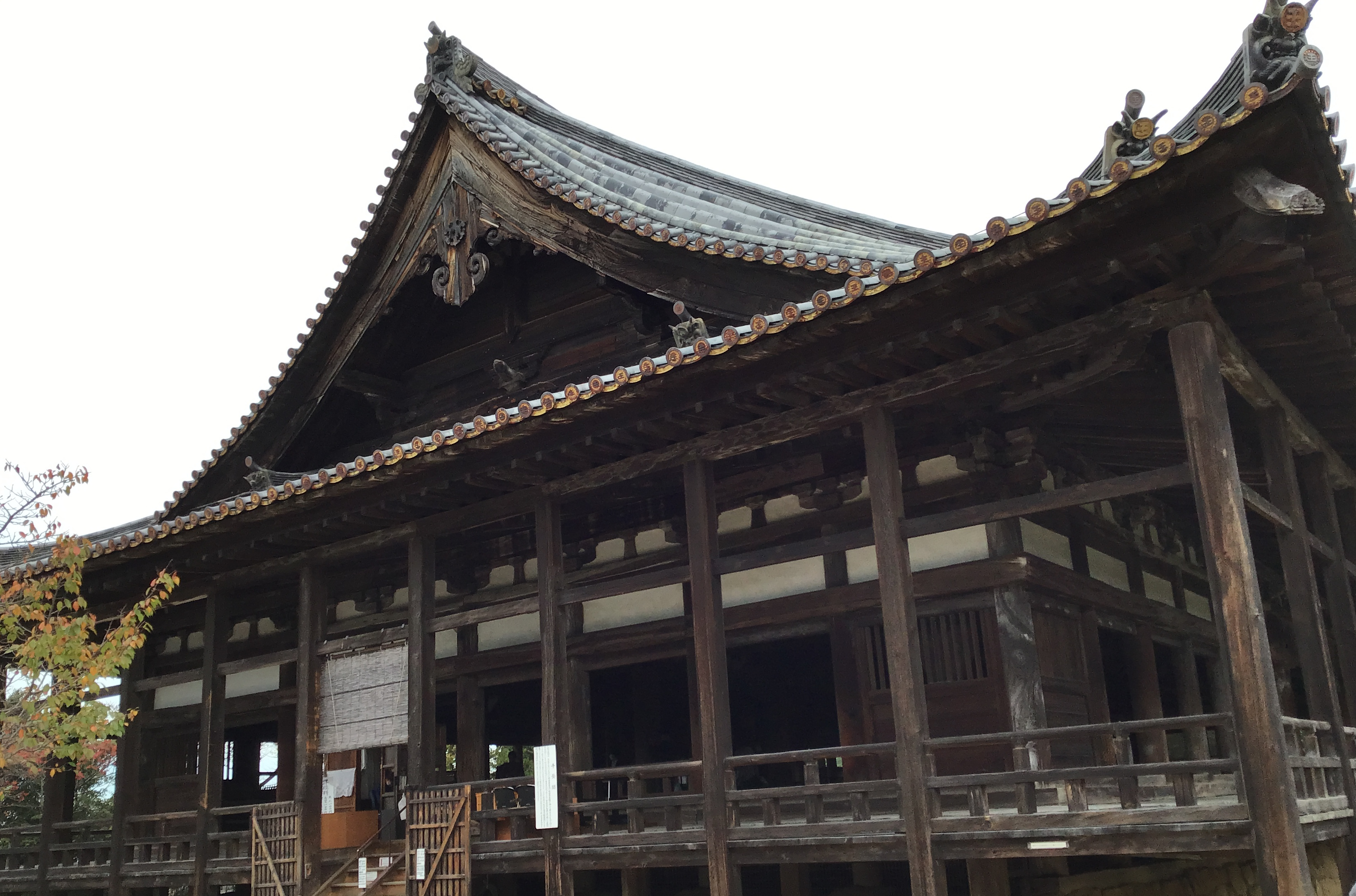 A wooden temple
