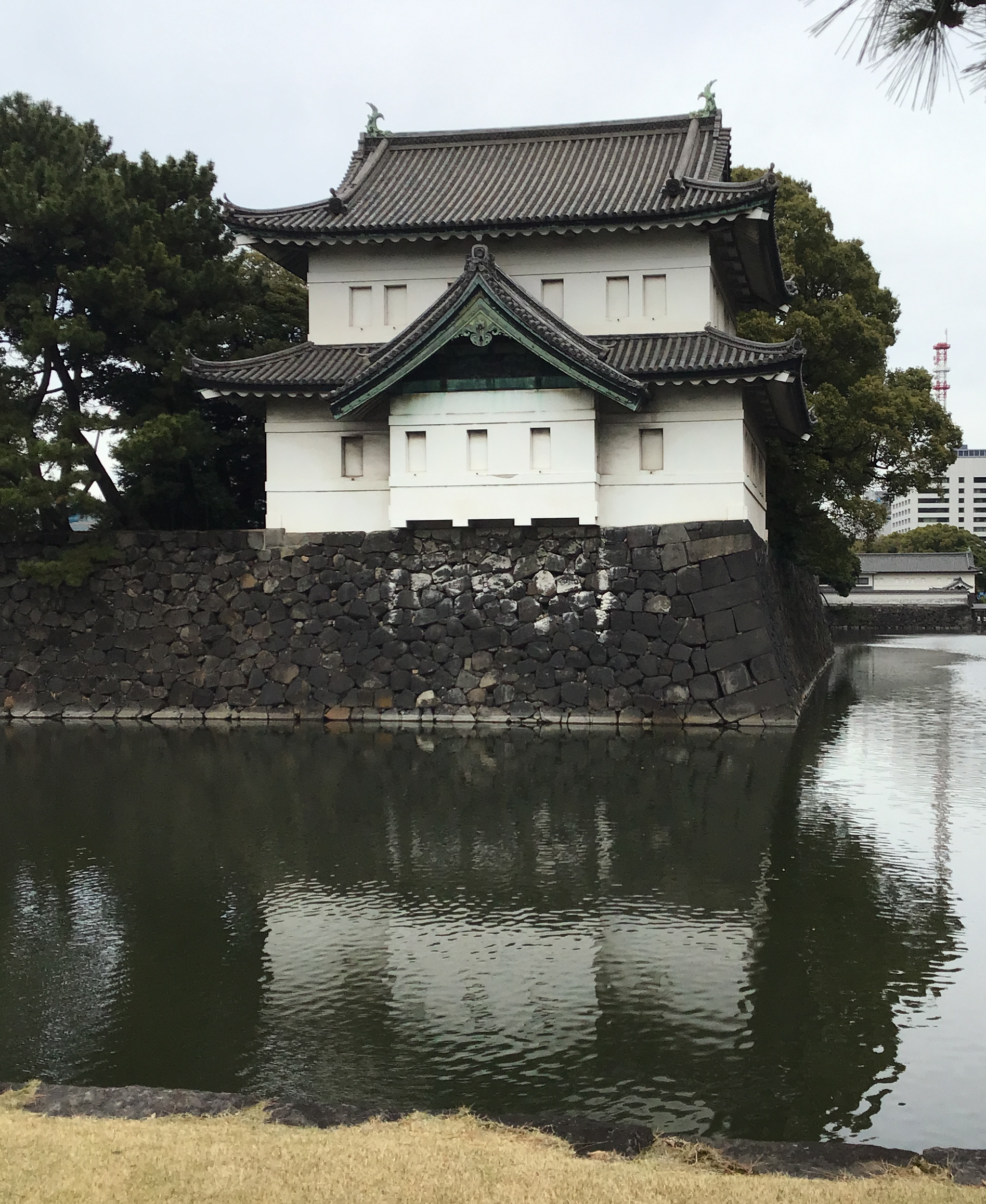 A guard tower at the imperial palace